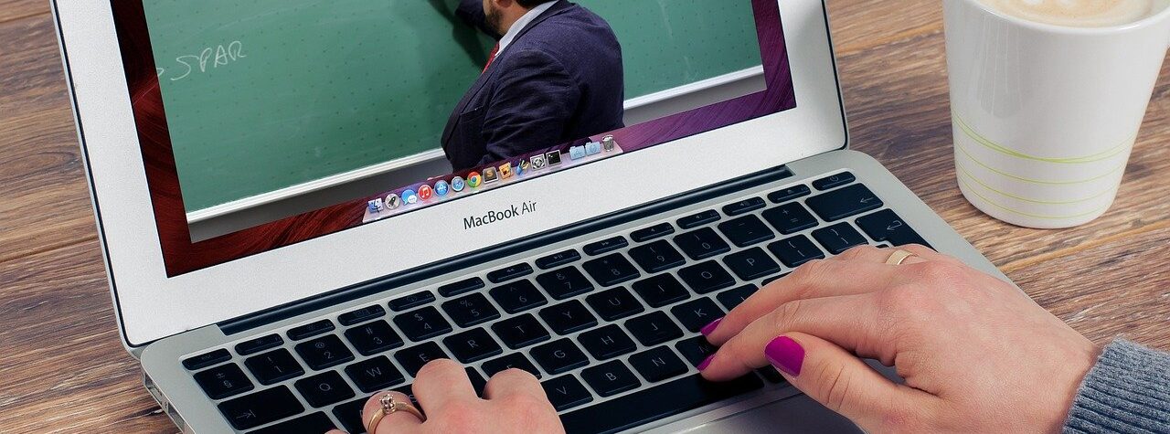 teacher computer webinar